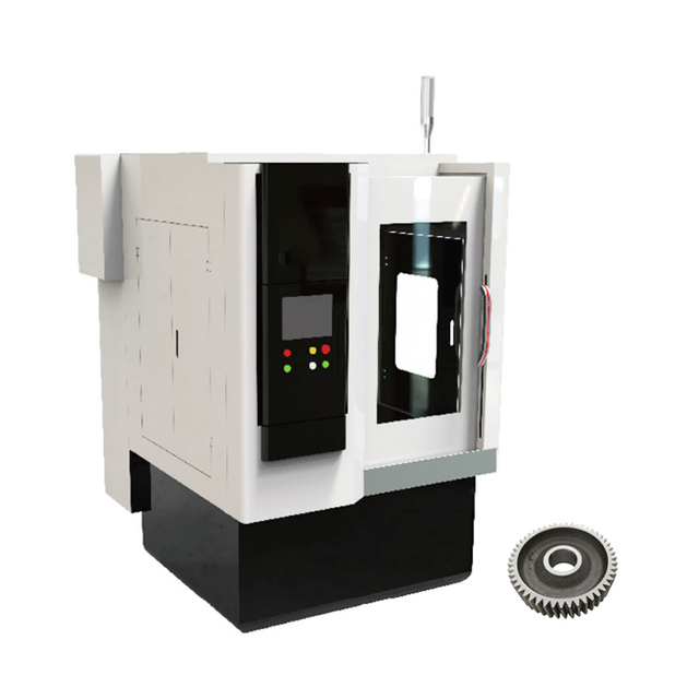 CNC آلة شطب جولة التروس الأفقية مع الفرشاة 